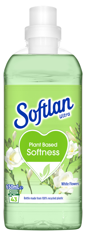 Softlan Ultra Plant Based Softness White Flowers Skyllemiddel 650 ml