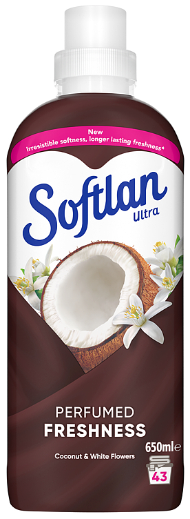 Softlan Perfumed Freshness Coconut And White Flowers Skyllemiddel 650 ml