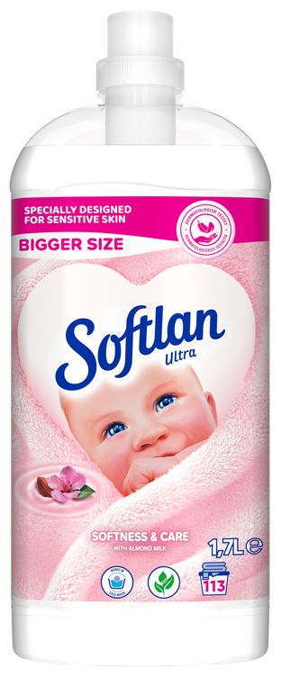 Bilde av Softlan Ultra Softness And Care Skyllemiddel 1700 ml