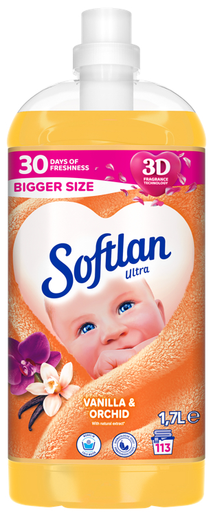 Softlan Ultra Vanilla And Orchid Skyllemiddel 1700 ml