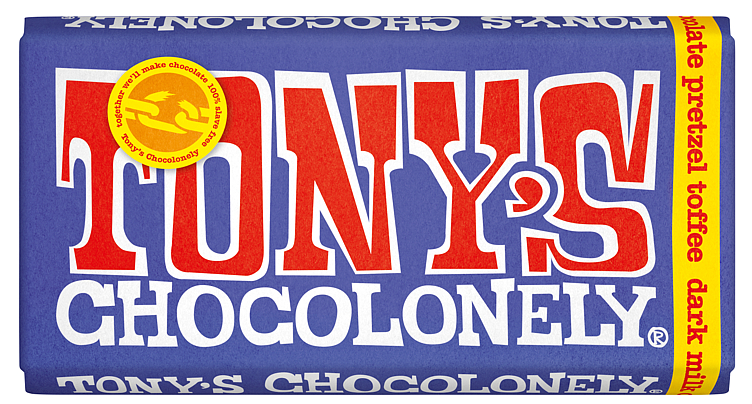 Tony's Chocolonely Mörk Choklad Pretzel Toffee 180g