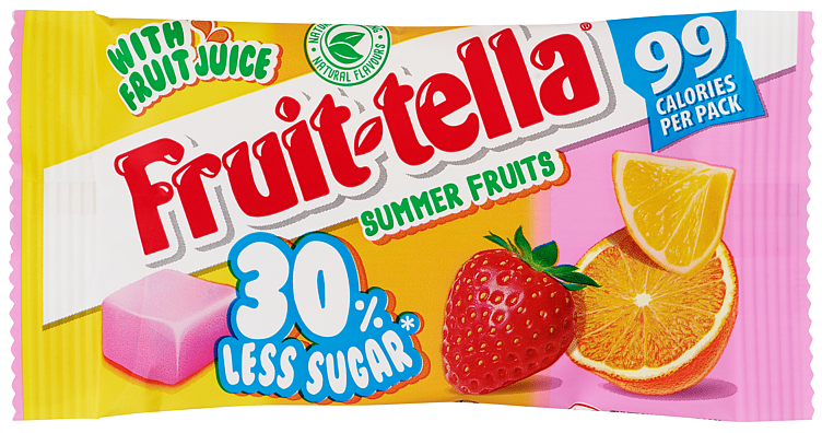 Fruittella Summerfruit Sukkerredusert 28g