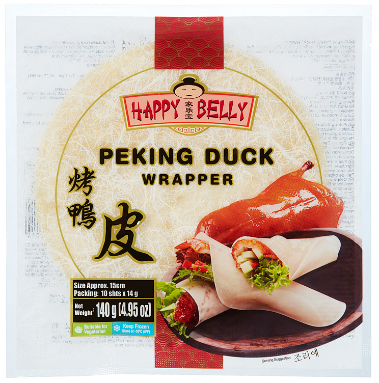 Happy Belly Peking Duck Wrapper 15cm 30x140g