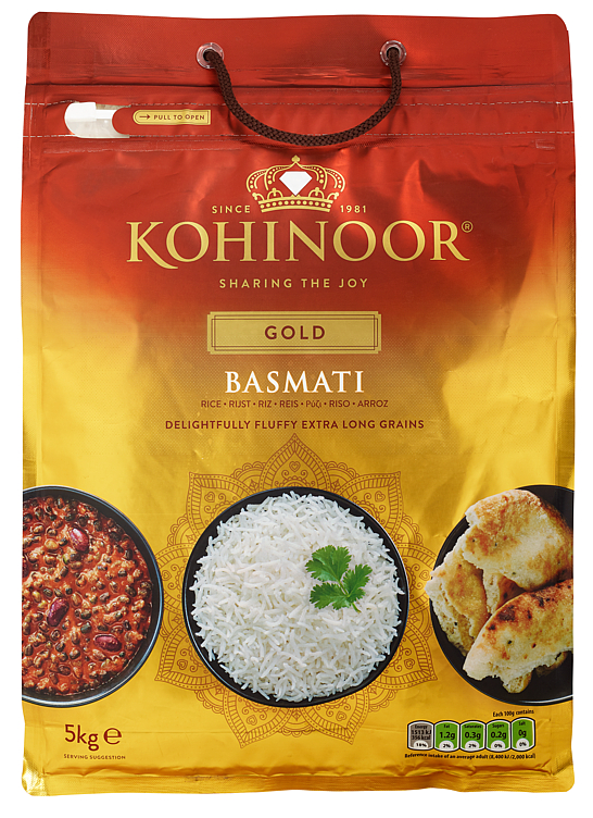 Bilde av Kohinoor Gold Basmati Ris 5kg