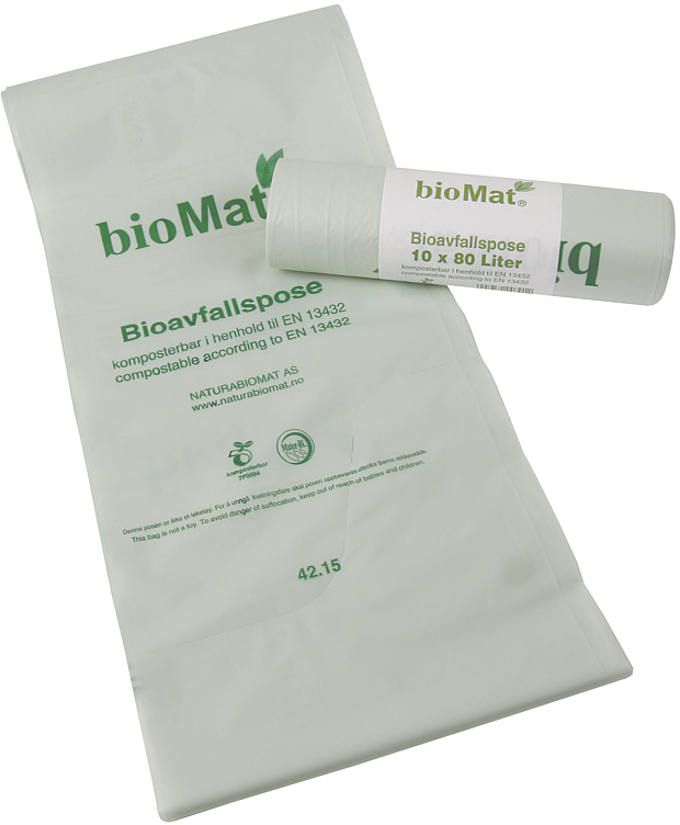 Bilde av Avfallssekk (løftende) 80l Wavetop Bio Komposterbar Biomat