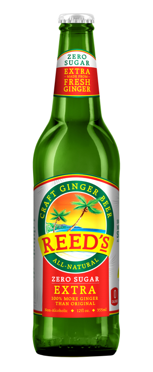 Reed's Zero Sugar Extra Ginger Flaske 355ml