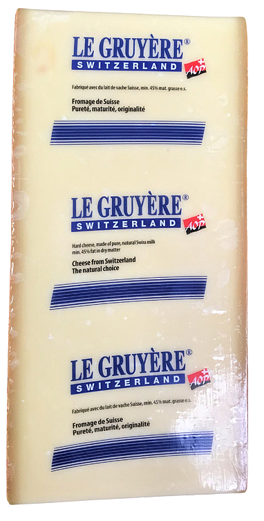 Gruyère Aop 12 Mnd Cave Aged 2x2kg Real Swiss Cheese