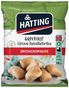 Grove Familiebriks Økonomipakke 70gx14stk Hatting