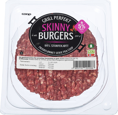 Coop Gp Skinny Burgers 300g