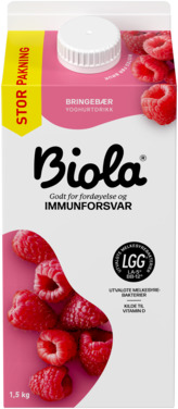 Biola Bringebær 1500g Tine