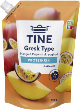 Yoghurt Mango/pasjon Gresk Type 730g Tine