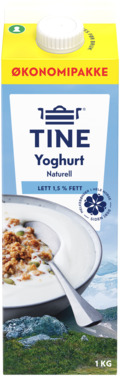 Yoghurt Naturell 1,5% 1kg Tine