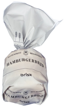 Gluten -og Melkefritt Hamburgerbrød 320g Brisk Bakeri As